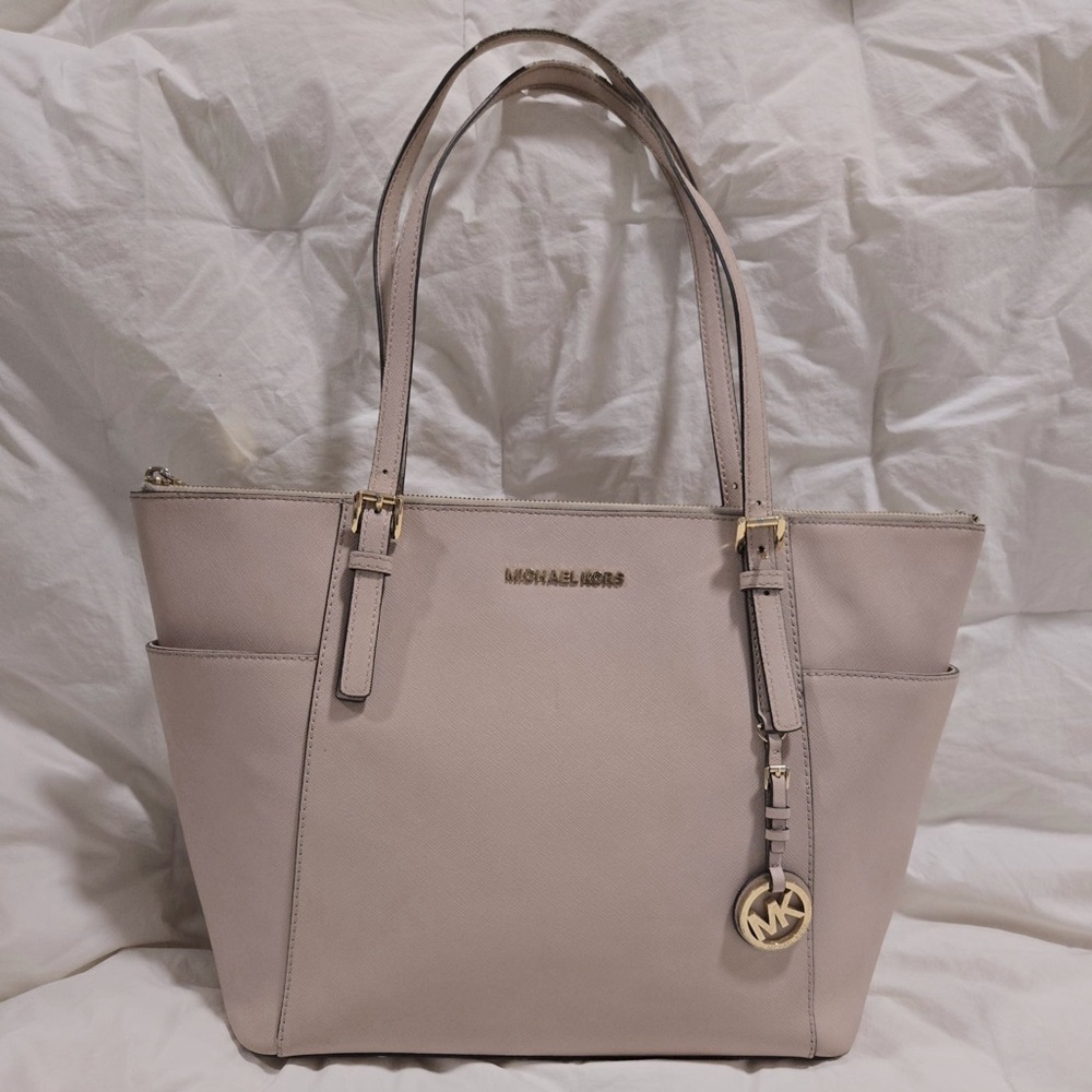 SOLD - Michael Kors Soft Pink Leather Tote